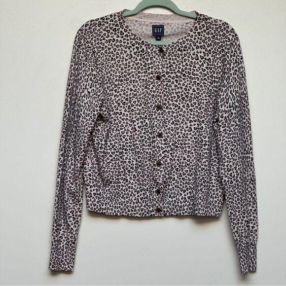 Gap Heart Print Cardigan Size Large - Picture 1 of 8